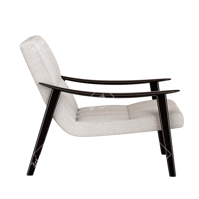 FYNN Armchair: Sleek & Sophisticated Design 3D model image 2