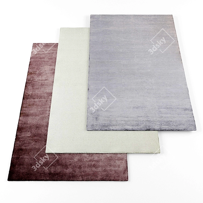 High-Res Rug Collection 3D model image 1