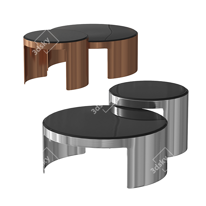 Elegant Eichholtz Piemonte Coffee Table 3D model image 2