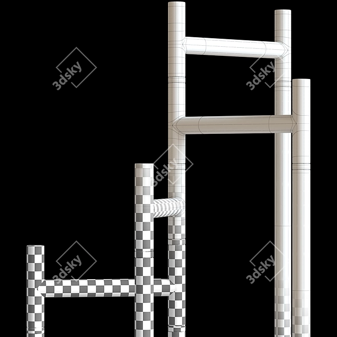 Designer Hanger Stand 3D model image 3