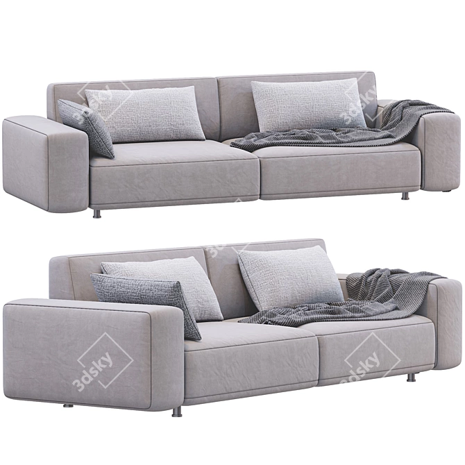 Crossstyle Sofa: Modern, Stylish, and Functional 3D model image 2
