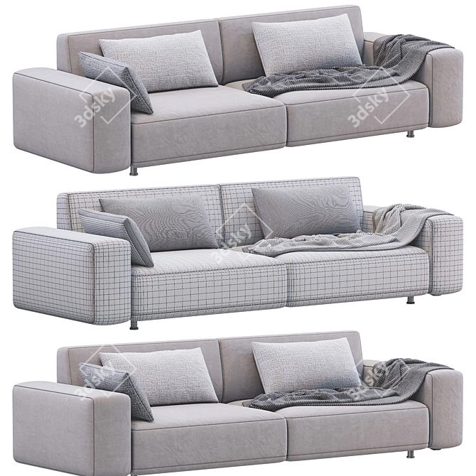 Crossstyle Sofa: Modern, Stylish, and Functional 3D model image 3