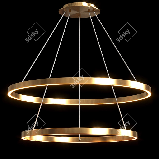 Cerchio Pendant Chandelier 3D model image 3