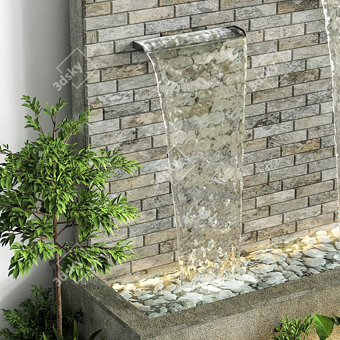 Outdoor Water Feature: Elegant 22 3D model image 2