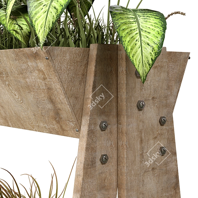 Greenery Box: Plant in Box 164 3D model image 2