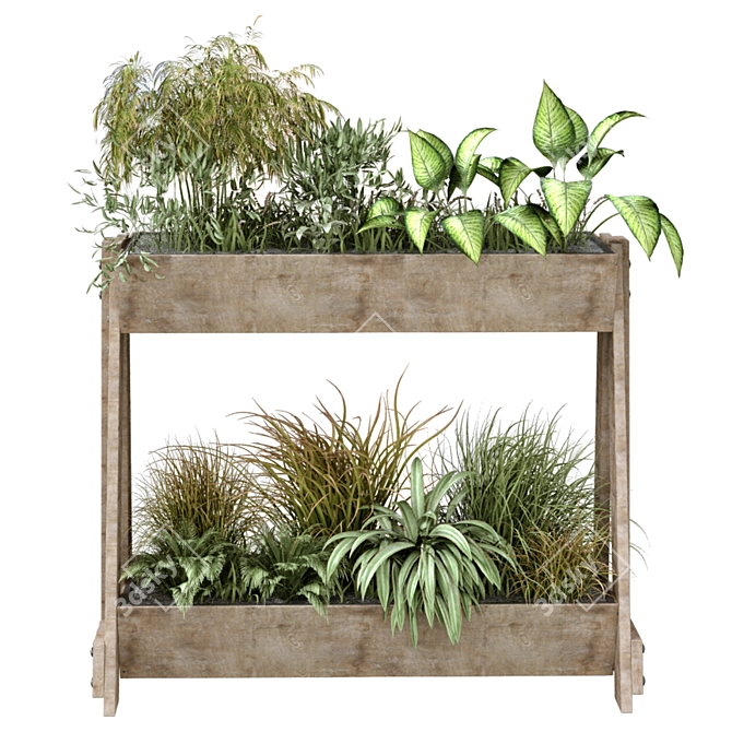 Greenery Box: Plant in Box 164 3D model image 5