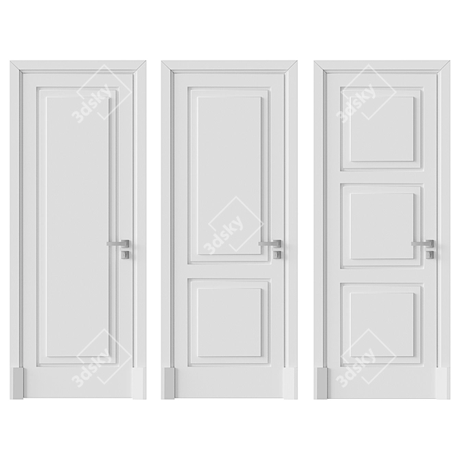 Elevate Your Space with Lualdi Avenue Doors 3D model image 1