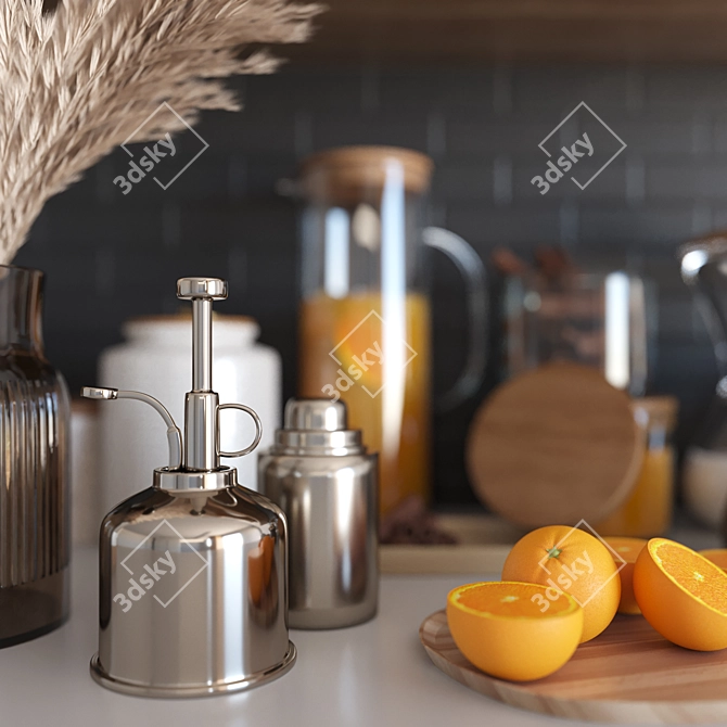 Versatile Kitchen Accessories Set 3D model image 3