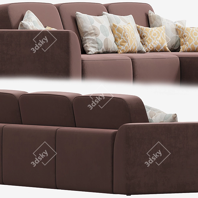 Modern Comfort: Corner Sofa Sietl Xoff 3D model image 3