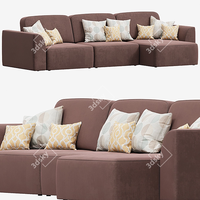 Modern Comfort: Corner Sofa Sietl Xoff 3D model image 4