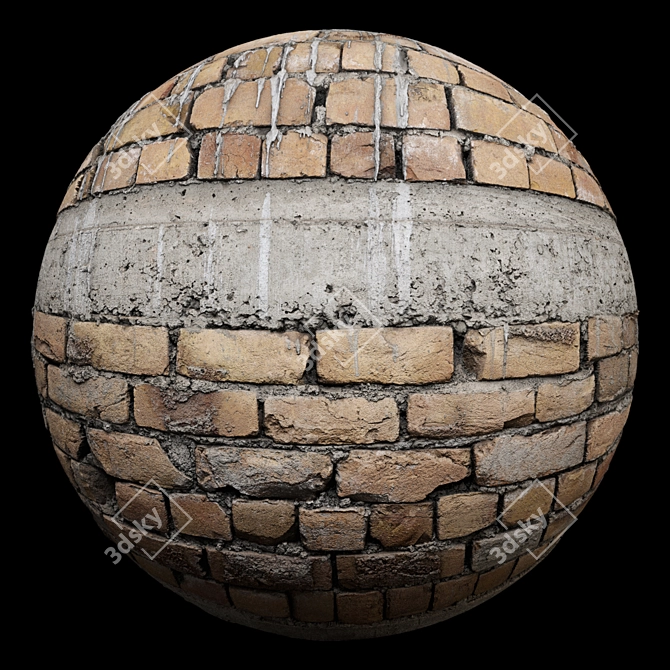 High-Quality Brick Material with PBR Texture 3D model image 2