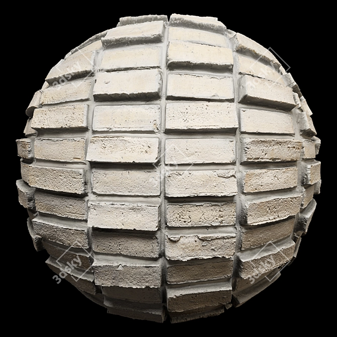 High-Quality Brick Material with PBR Texture 3D model image 5