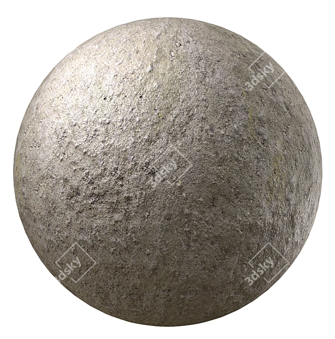 Seamless Concrete Texture in 4K 3D model image 1