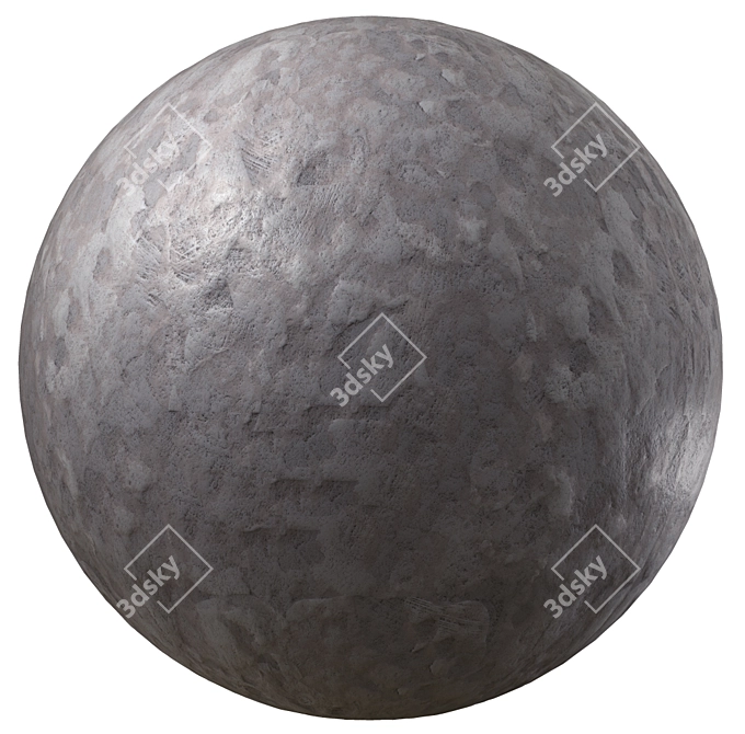 Seamless Concrete Texture in 4K 3D model image 1