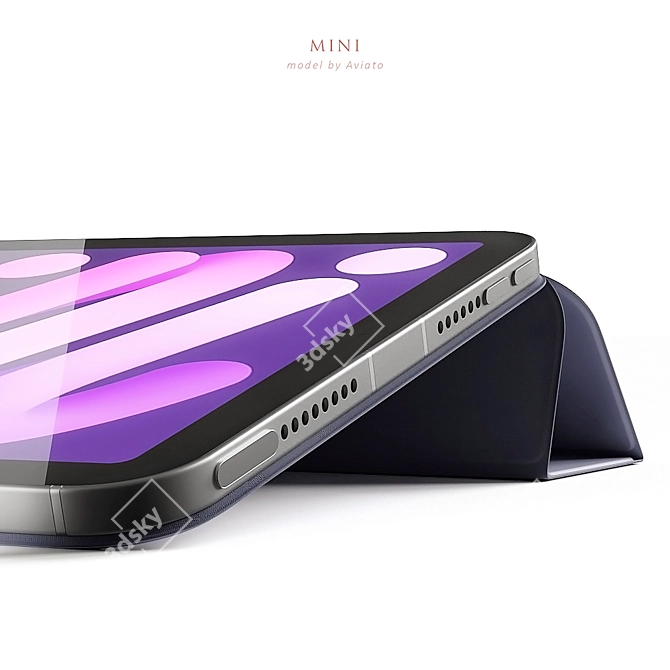 Sleek Apple iPad mini 2021 - Powerful & Compact 3D model image 3