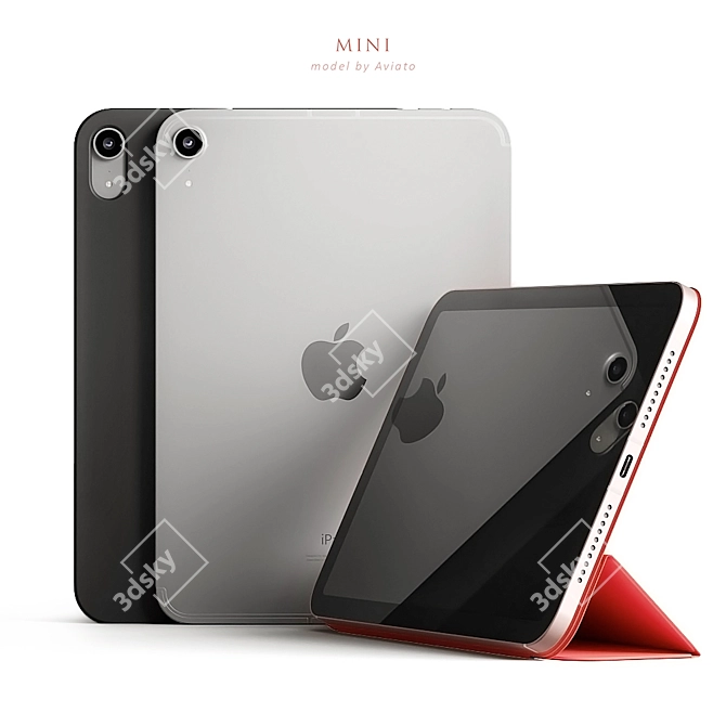 Sleek Apple iPad mini 2021 - Powerful & Compact 3D model image 6