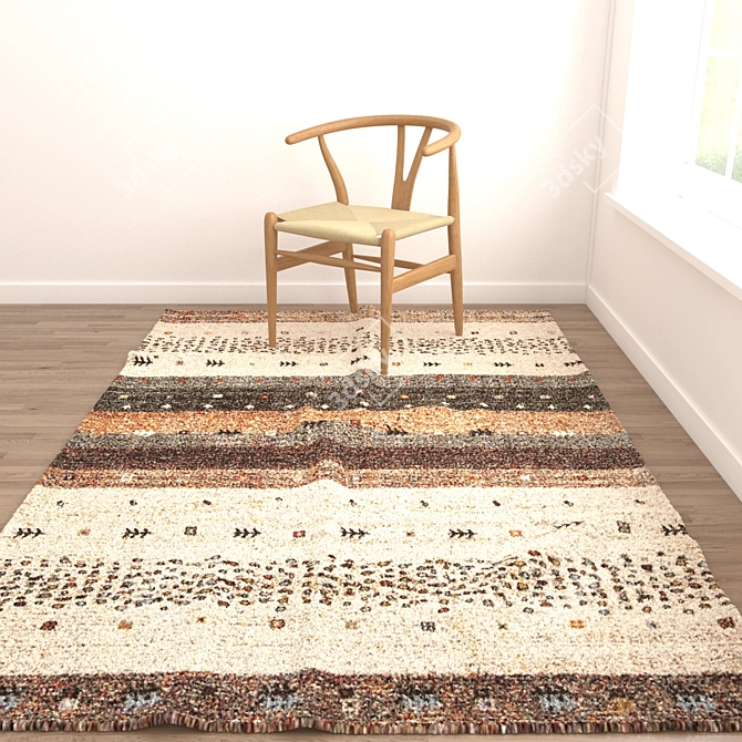 Versatile Rug Set: 6 Unique Options 3D model image 2