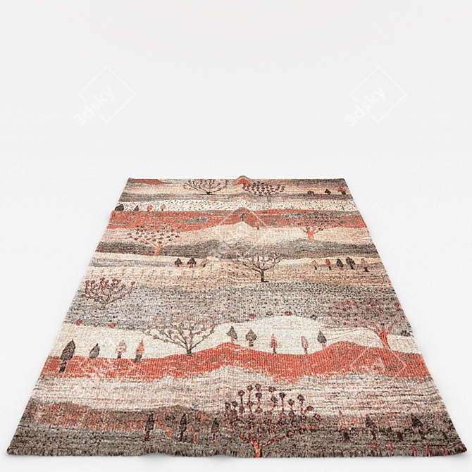 Versatile Rug Set: 6 Unique Options 3D model image 6