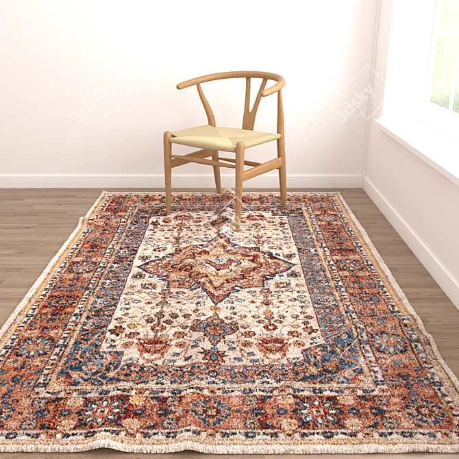 Versatile Set of 8 Rugs for Stunning Renders 3D model image 5