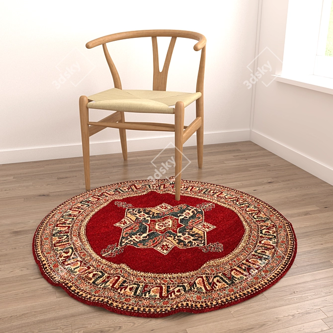 Versatile Set of 8 Rugs: VRayFur, VRayDisplacement, CoronaDisplacement Effects 3D model image 3