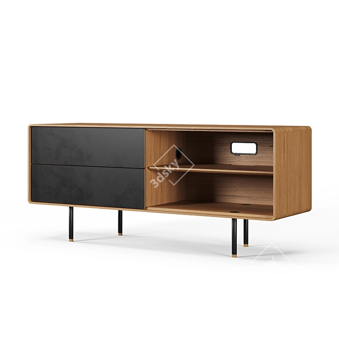 Gazzda Fina Sideboard 150: Stylish Storage Solution 3D model image 1