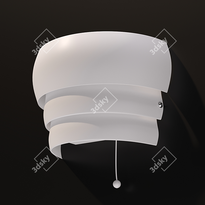 Elegant Metal Sconce: GRÖNPLYM 3D model image 2