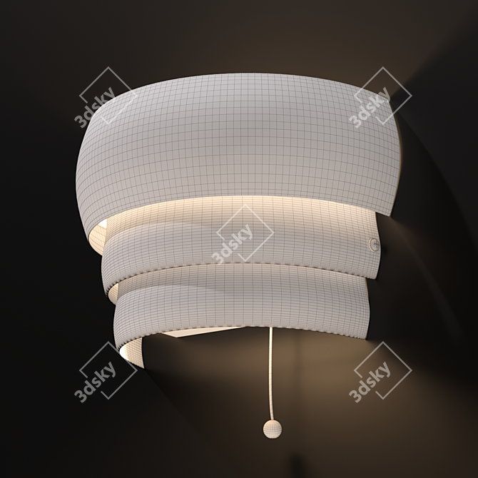 Elegant Metal Sconce: GRÖNPLYM 3D model image 3