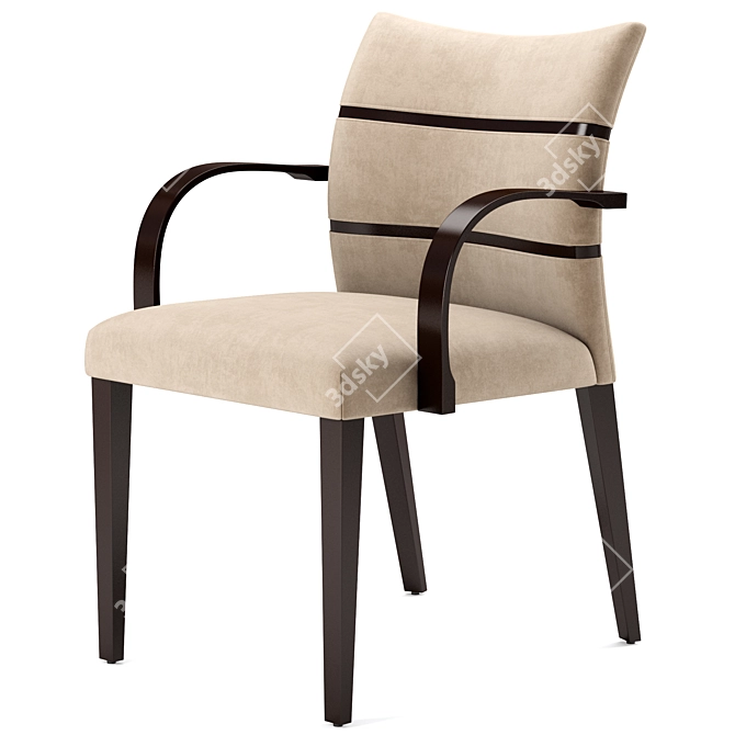 Sleek Oltre Dining Chair 3D model image 2