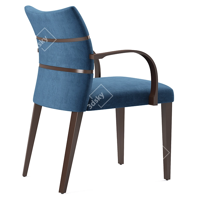 Sleek Oltre Dining Chair 3D model image 4