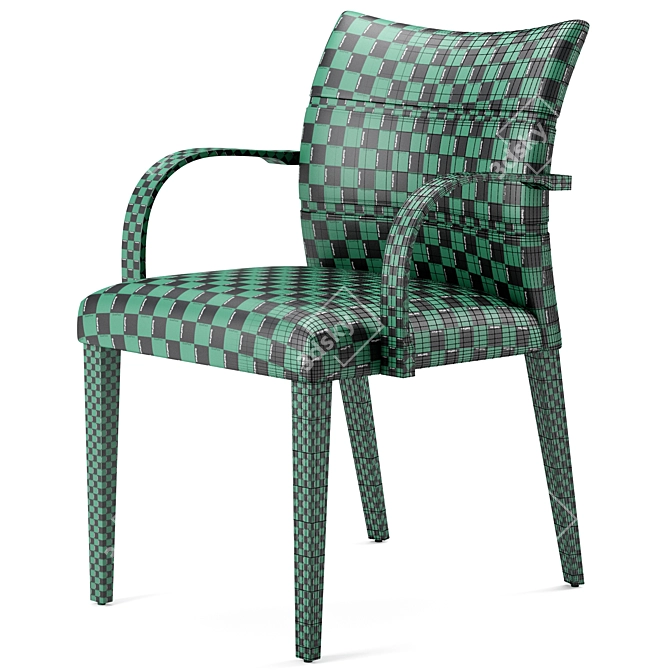 Sleek Oltre Dining Chair 3D model image 5