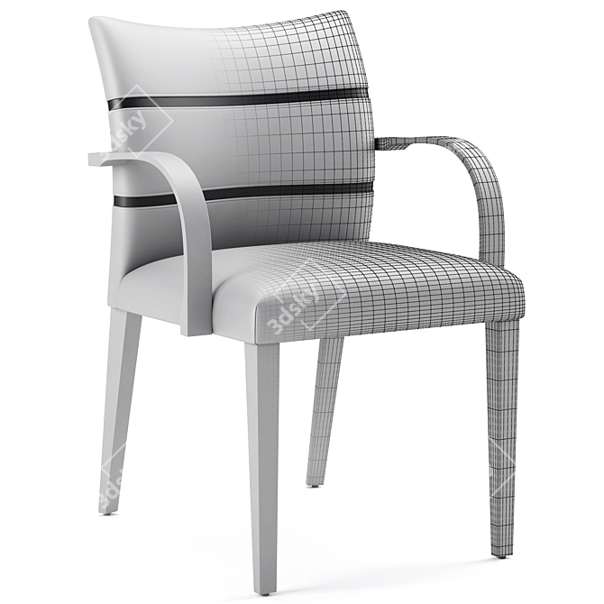 Sleek Oltre Dining Chair 3D model image 6
