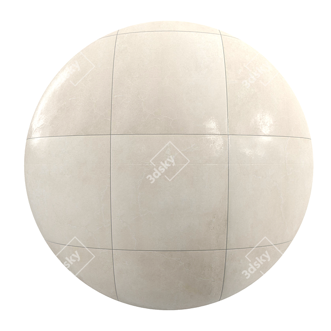 Title: Beige Avenue: Premium PBR Textures 3D model image 1