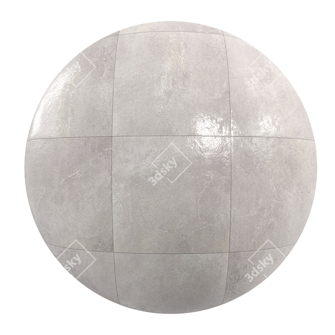 Avenue Gris: High-Quality Floor and Wall PBR Material 3D model image 1