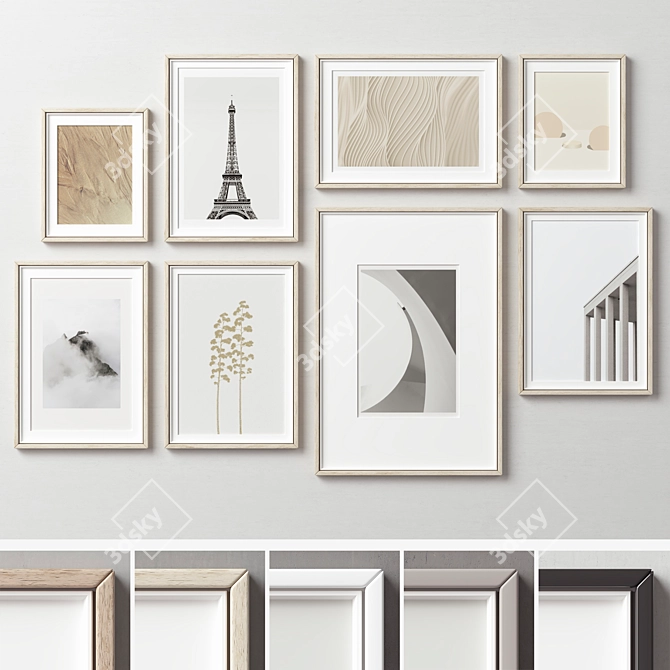 Versatile Picture Frames Set 3D model image 2