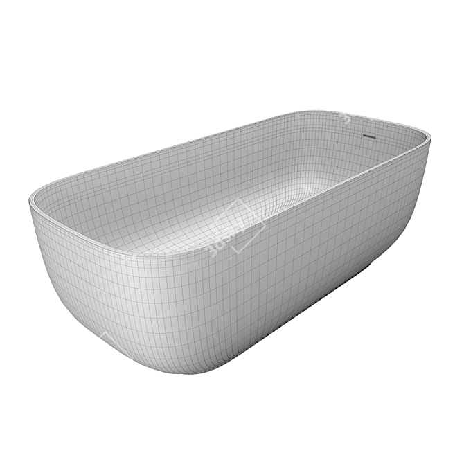 Kolpa-San Gloria-FS Oval Bathtub 3D model image 4