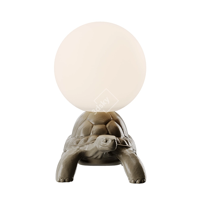 QEEBOO Turtle Carry Lamp: Portable & Stylish Lighting 3D model image 4