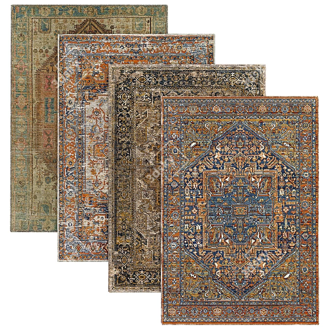 Elegant Classic Rug: High-Quality Design 3D model image 1