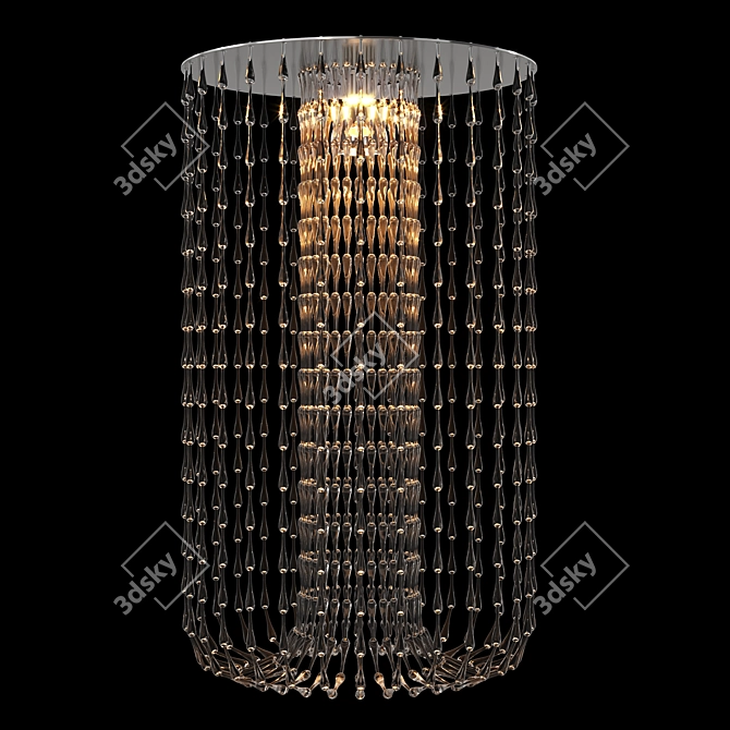 Glimmering Fountain Chandelier 3D model image 2