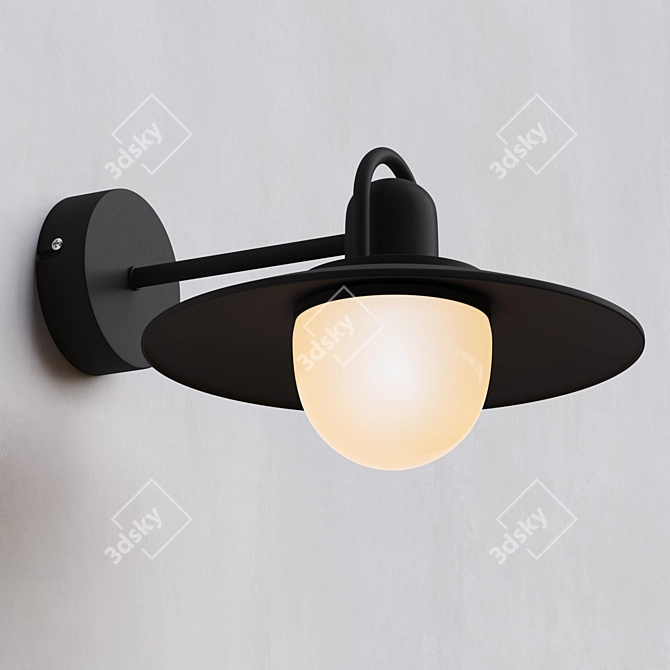 Kenver Outdoor Wall Lamp: Stylish and Functional 3D model image 4