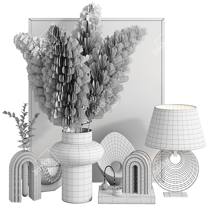 Elegant 10-Piece Decor Set 3D model image 6