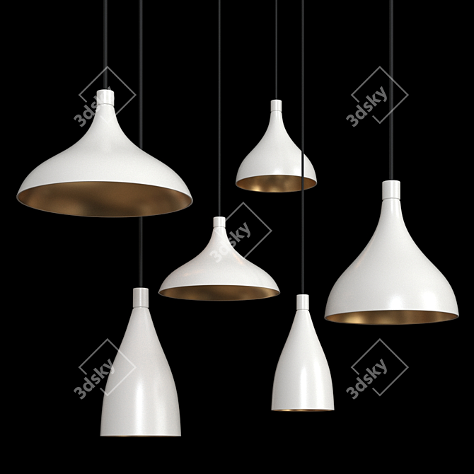 Sleek Swell Lighting Collection 3D model image 3