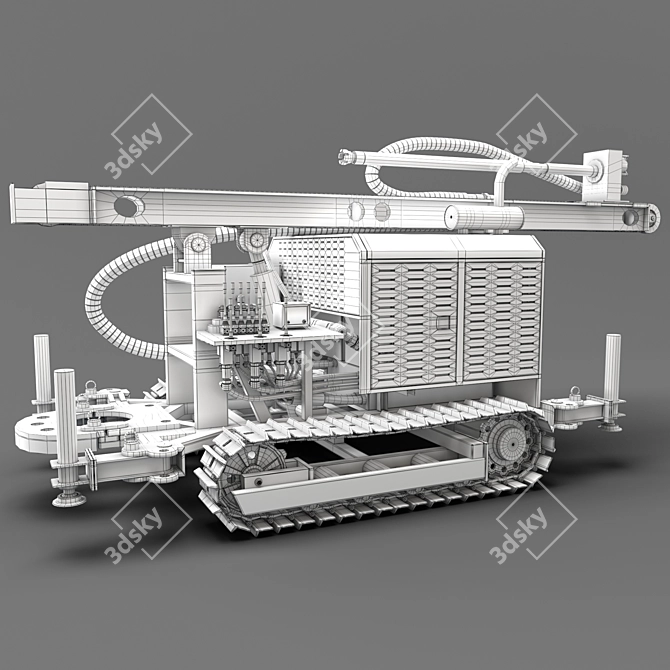 Robust Drilling Rig with Rigget 3D model image 6