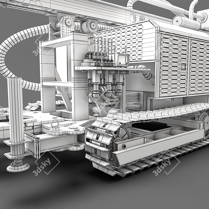 Robust Drilling Rig with Rigget 3D model image 7