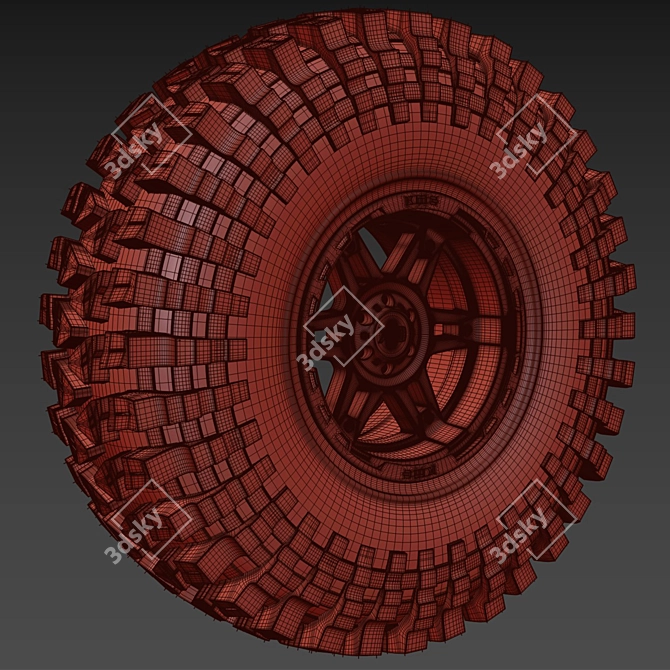 MAXXIS Trepador: Ultimate Off-Road Tire 3D model image 7