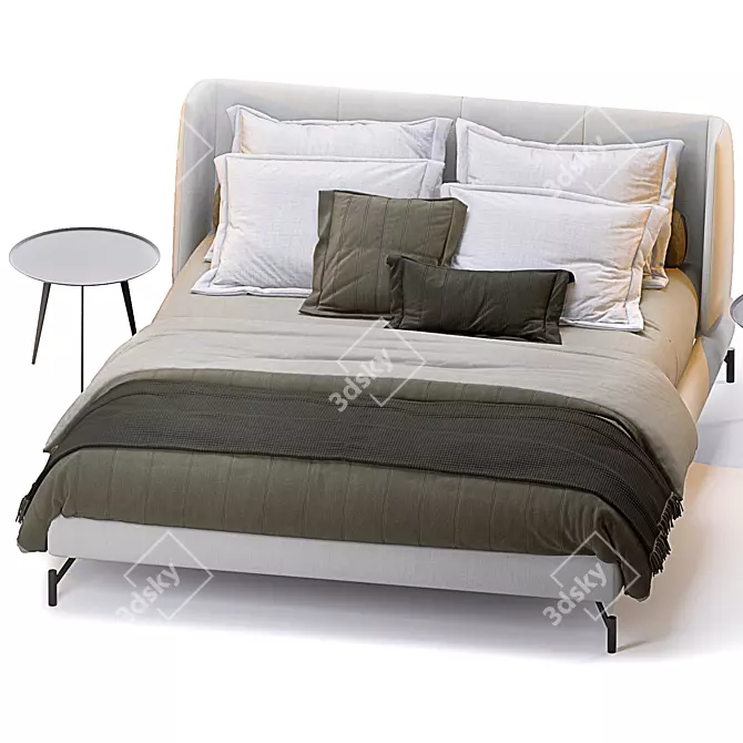 Modern Basket Bed by Bonaldo 3D model image 2