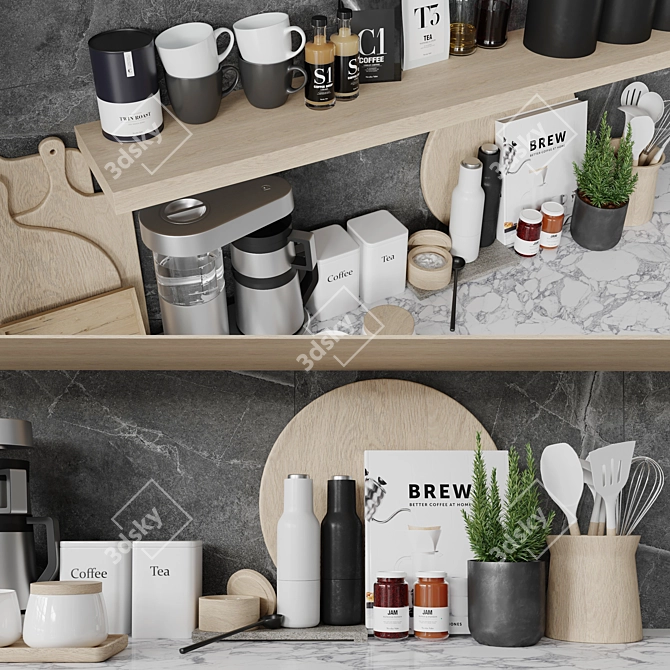 Kitchen Essentials Set 3D model image 2