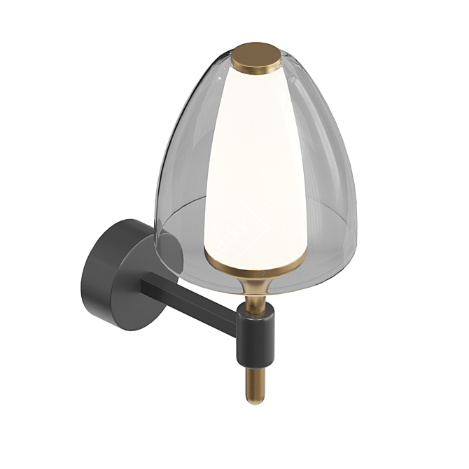 Modern LED Wall Lamp 3D model image 2