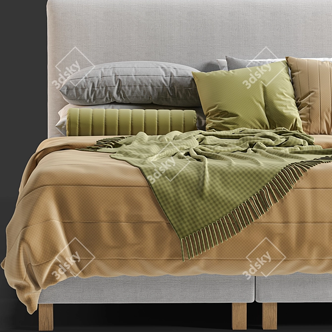 Ikea Lauvik Divan Bed: Sleek and Versatile 3D model image 5