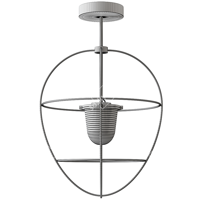 Elegant Nottola Pendant Lamp 3D model image 2