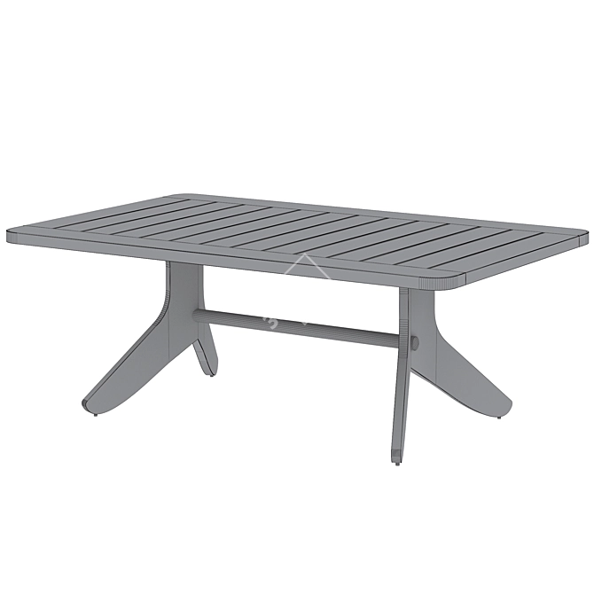 Kinney Teak Outdoor Coffee Table: Stylish and Durable 3D model image 3